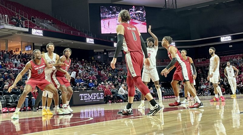 Sophomore guard Jahlil White shoots a free throw against St. Joe's.