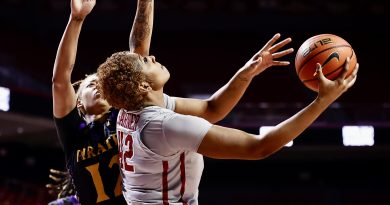 Redshirt junior forward Brittney Garner shoots a reverse layup under the glass during Temple's loss to ECU.